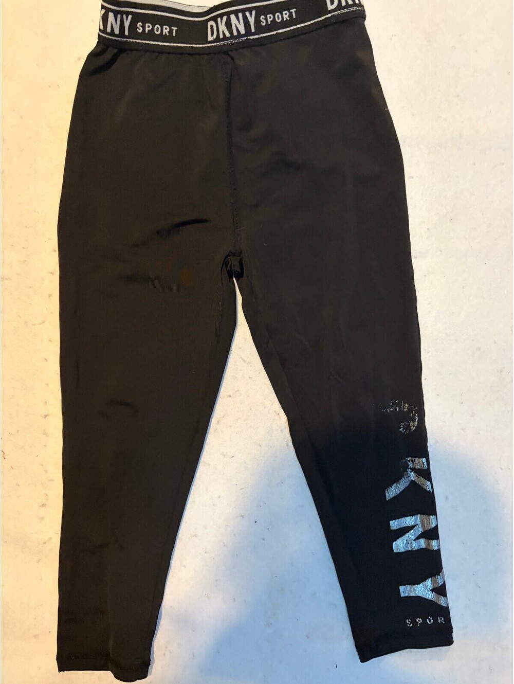 DKNY Kids Black Sport Leggings Size 7/8